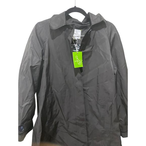 Sam Edelman Single Breasted Swing Trench Coat Size Large - Picture 7 of 8
